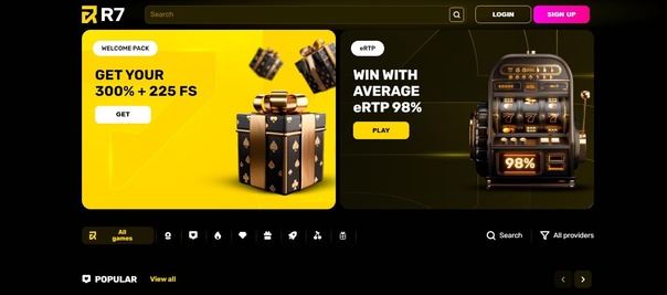 Главная страница R7 Casino официальный сайт